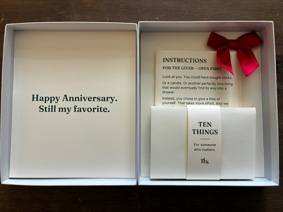 TEN THINGS — For someone who matters