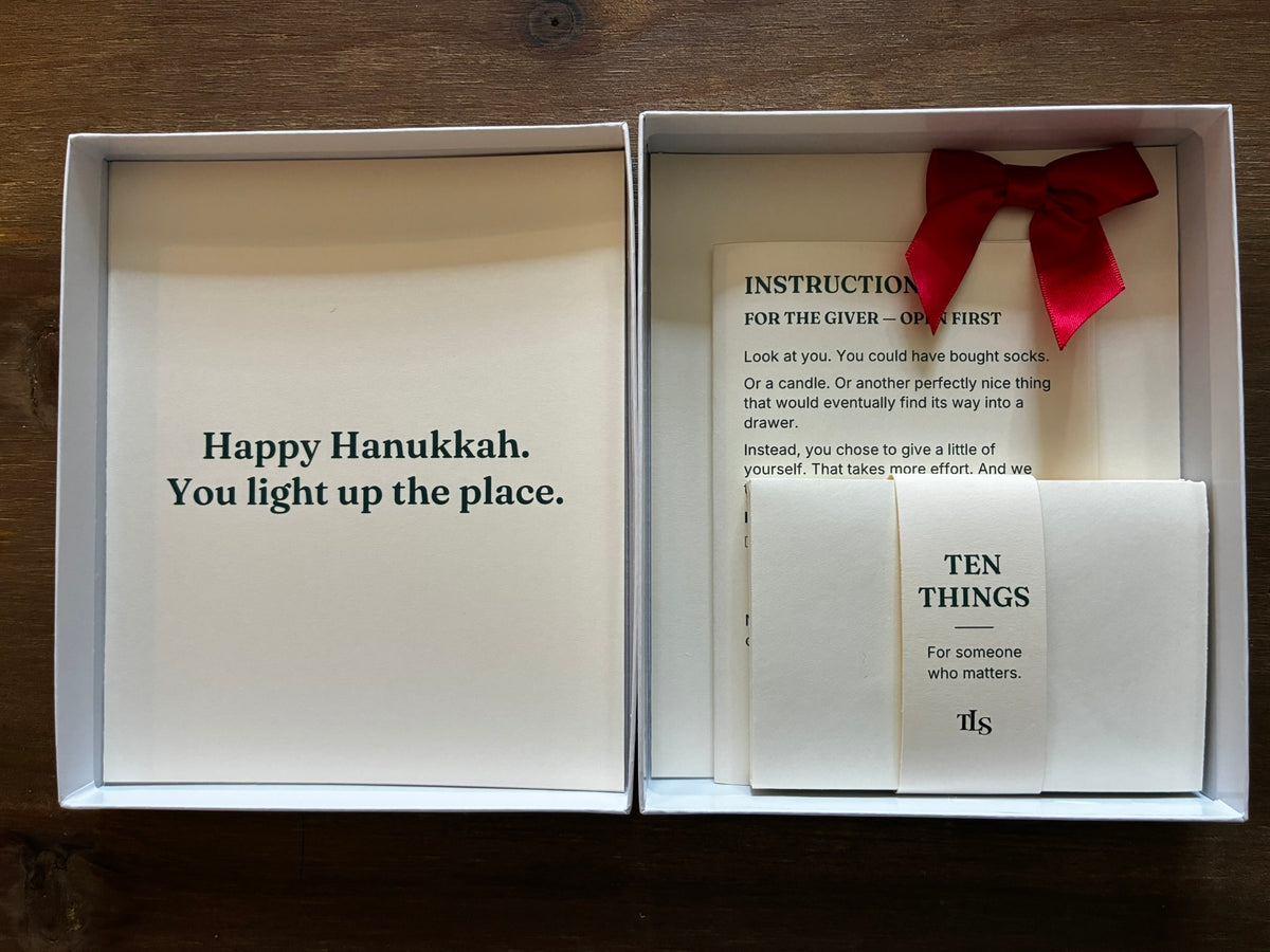 TEN THINGS — For someone who matters